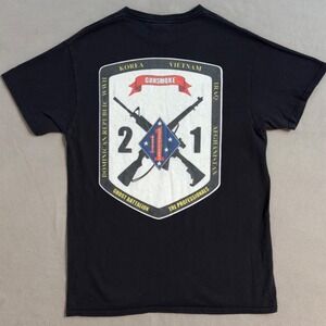 Gunsmoke Ghost 2nd Battalion 1st Marines Korea Vietnam Iraq T Shirt Mens M